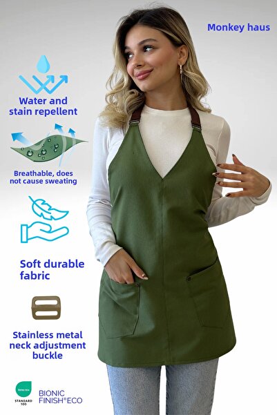 Monki Haus طارد المياه مقاوم للبقع مقهى باريستا السيراميك المعجنات كوك النادل...