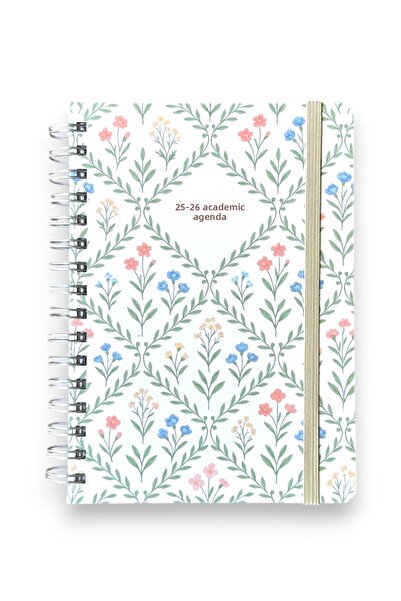 Chi-Chi Papers Academic Agenda 2025-2026 |   A5 Spiral – Sticker – Handmade