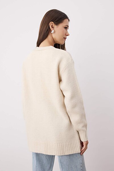 Trendyol Modest Stone Flat Double Plate Knitwear TCTAW26TH00008