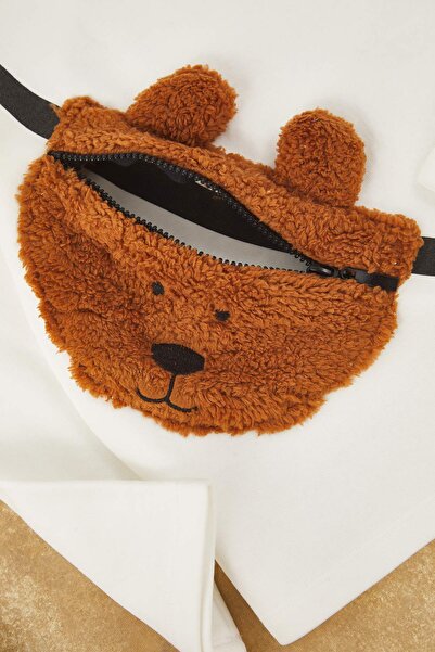 TRENDYOLKIDS Ecru Dětská pletená mikina s rovným výstřihem Regular Unisex TKDAW26SW00047