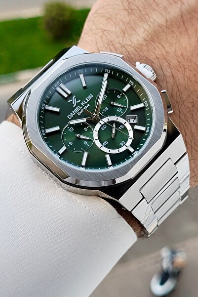 Daniel Klein Kadranı Yeşil Kordonu Gri Renk Ayarlanabilir Kordonlu Fonksiyone...