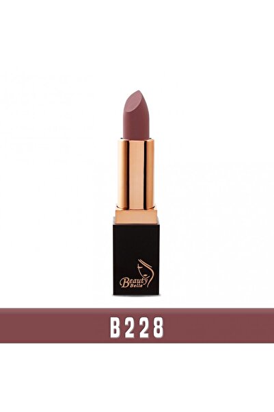 Beauty Belle أحمر شفاه مطفي يدوم طويلًا من بيوتي بيل، B228 وردي، 3 غرام