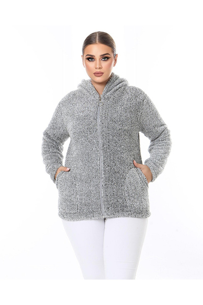 rotop Cocolino Fluffy Hoodie, Large Sizes, Soft and Warm Material