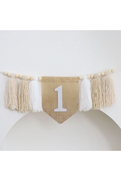 Choice لافتة كرسي مرتفع لعيد الميلاد الأول على طراز بوهو، ديكور حائط بوهو، دي...