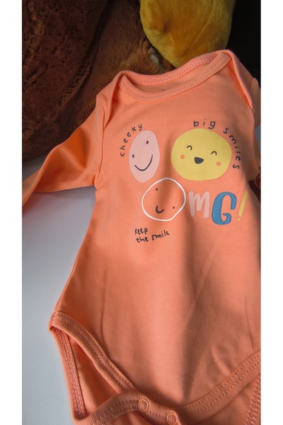 Miniworld Erkek-Kız Bebek Omuz Genişletmeli Çıtçıtlı Body Pijama Bere Takımı, %100 Pamuk , Modern Tasarım