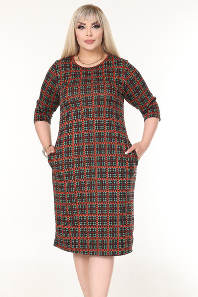 rotop Καθημερινό καρό φόρεμα με τσέπες