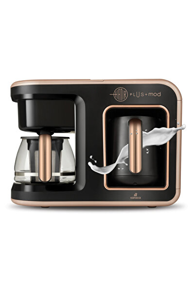 Karaca 5 i 1 arada Közde ve Sütlü Türk Kahvesi - 10 Fincan Kapasite - Çay, Filtre Kahve Makinesi