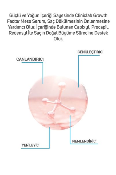 Cliniclab سيروم ميسو مضاد لتساقط الشعر يحتوي على 14% عامل نمو بروكابيكسل 6 مل