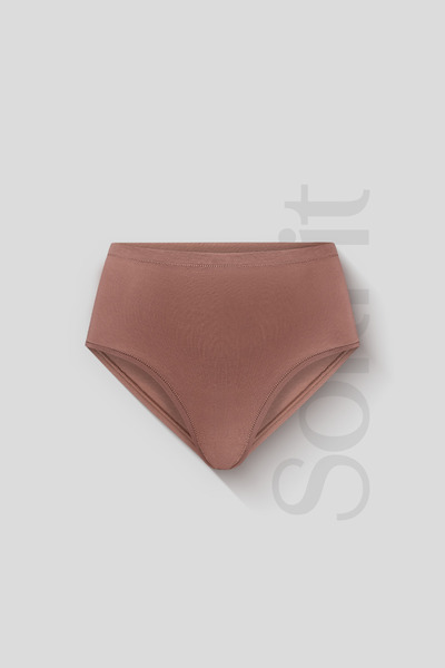 AUW İz Yapmayan Basic Kadın Yüksek Bel Bato Külot Modal Pamuk 6'lı - SoftFit