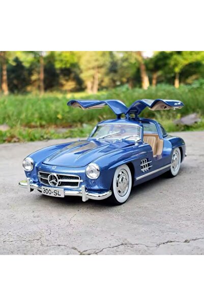 scntoys Mercedes-benz 300 Sl Mavi 1954 Model Klasik Araba 1/24 Ölçek Mercedes...