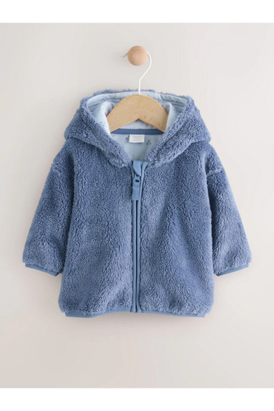 Next Baby Lacivert Fermuarlı Bebek Polar Mont/Ceket