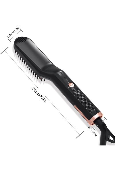 fulina 3-in-1 Professional Beard Straightener,Temperature Lock Auto-Off,for All Hair Types,Gift for Men