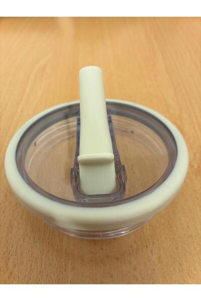 Stanley Compatible with Quencher 1.18 Liter Non-Spill Leak-Proof Plastic Lid with Straw 1Pcs Cream