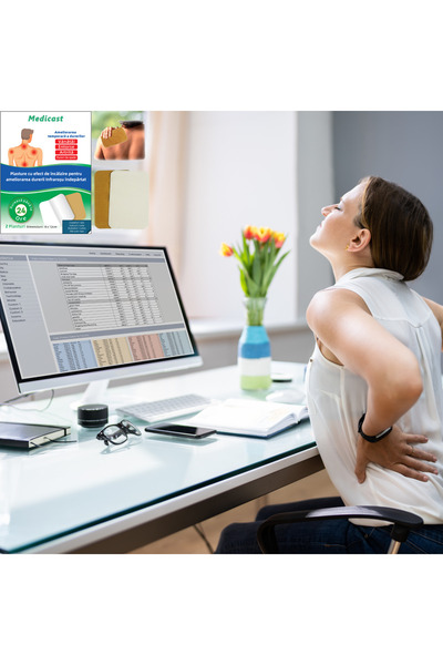 medicast Infrared patch for persistent pain, back and neck, deep heat, 12 hours