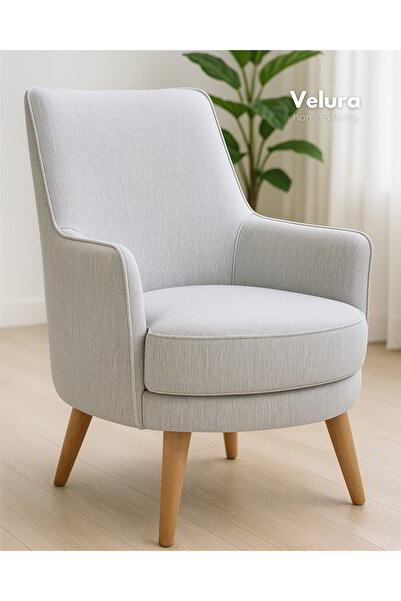 Velura Home & Living Valo Berjer & Tekli Koltuk - Kırmızı