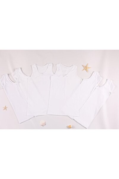 MADALİNA Girl's 100% Cotton 6-Piece Undershirt