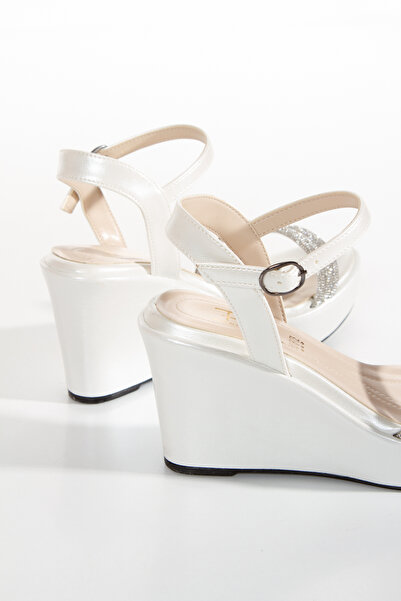 DYG STORE Stone Shiny Wedge Heel Women's Shoes