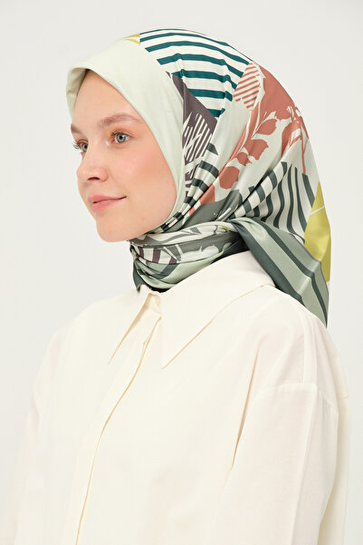 Madame Polo Eșarfă digitală Twil Multicolor Anti-alunecare Țesătură anti-încr...