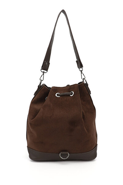 GÖNDERİ(R) Жіноча сумочка з замші з рюшами на плечах і спинці