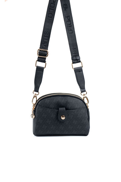 Silver Polo حقيبة كروس نسائية باللون الأسود SP1144