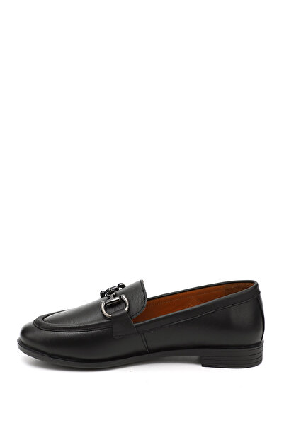 GÖNDERİ(R) Жіночі / Дівчачі чорні лофери з пряжкою з натуральної шкіри