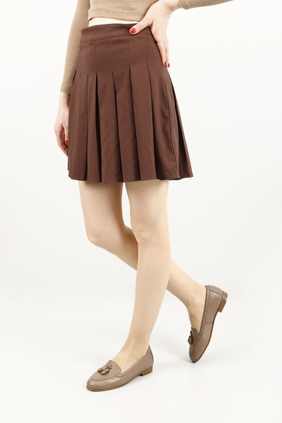 GÖNDERİ(R) Women / Girls Mink Antique Tasseled Genuine Leather Ballerinas