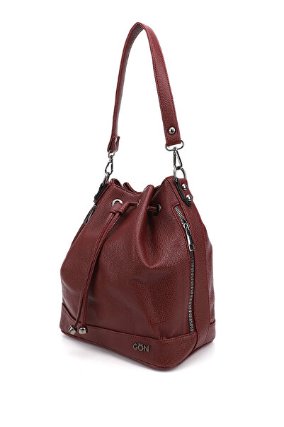 GÖNDERİ(R) Women/Girls Burgundy Floter Drawstring Shoulder and Backpack