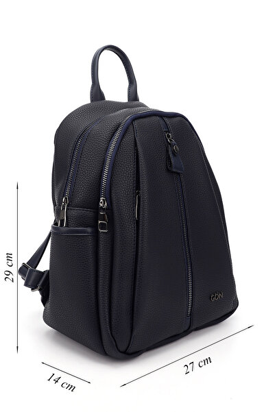 GÖNDERİ(R) Navy Blue Antique Gön Large Size Women's Backpack B6810