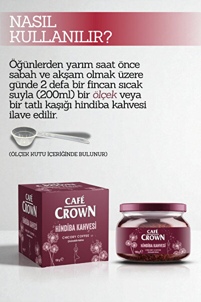 Cafe Crown Hindiba Kahvesi 150gram (1 Ay Kullanım 60 Porsiyon)