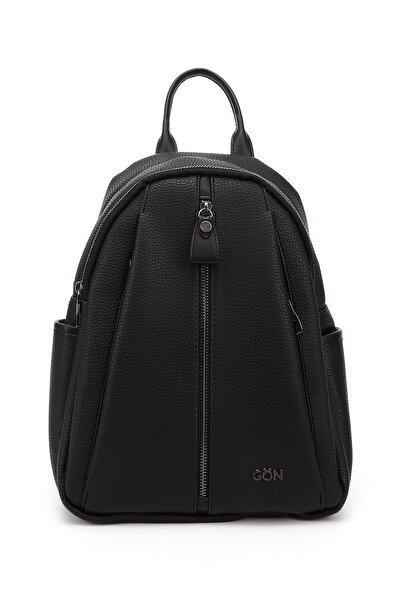 GÖNDERİ(R) Black Gön Large Size Women's Backpack B6810