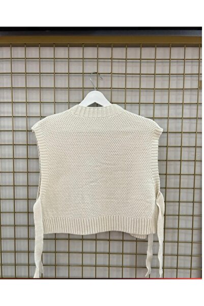 Miss Giz Butik Oldalsó kötésű haj kötött pulóver