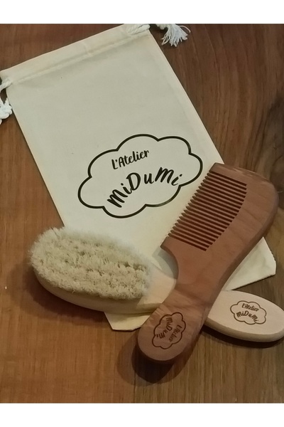 Latelier Midumi Bebek Konak Tarağı ve Fırçası