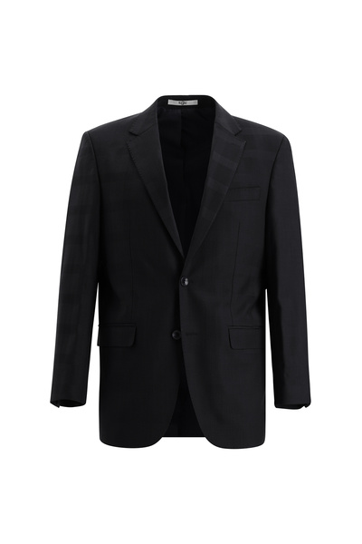 Kiğılı Relaxed Fit Comfortable Cut Wool Classic Plaid Suit