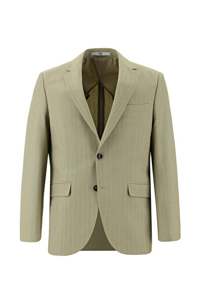 Kiğılı Stringed Striped Slim Fit Suit - Elastic Waist
