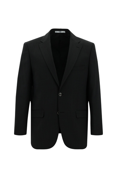 Abdullah Kiğılı Relaxed Fit Comfortable Cut Wool Classic Patterned Suit