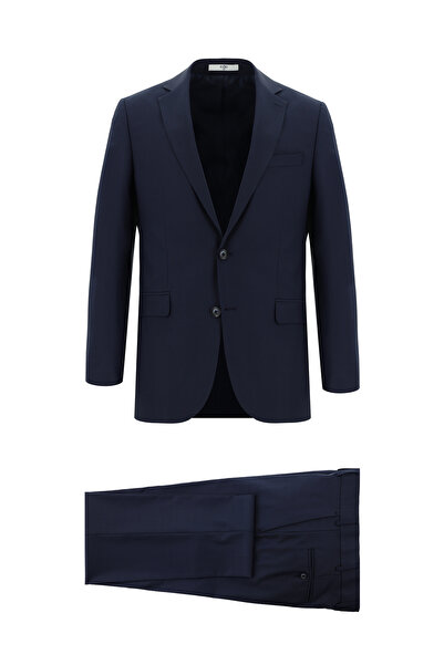Abdullah Kiğılı Regular Fit Wool Classic Plaid Suit