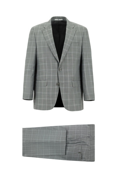 Kiğılı Relaxed Fit Comfortable Cut Classic Plaid Suit