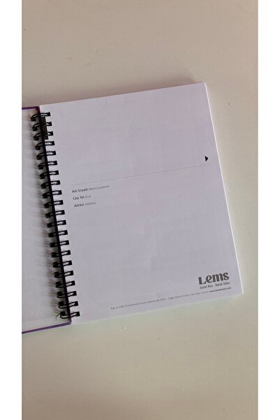 Lemsstudio دفتر ملاحظات بغلاف صلب حلزوني مع نقاط 'ملاحظات مفاهيمية'