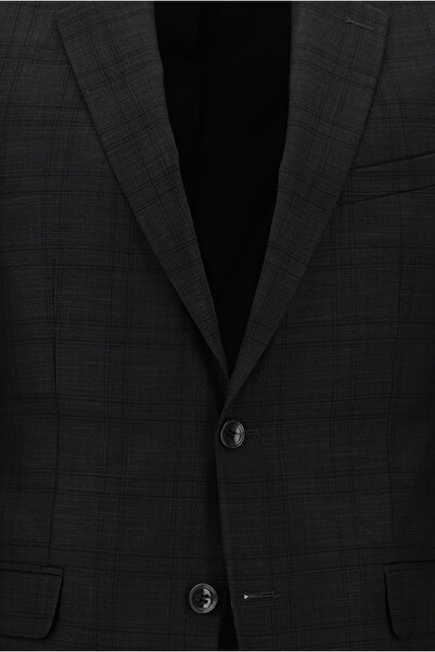 Kiğılı Slim Fit Dar Kesim Ekose Takım Elbise