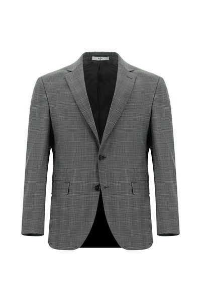 Kiğılı Slim Fit Dar Kesim Klasik Ekose Takım Elbise