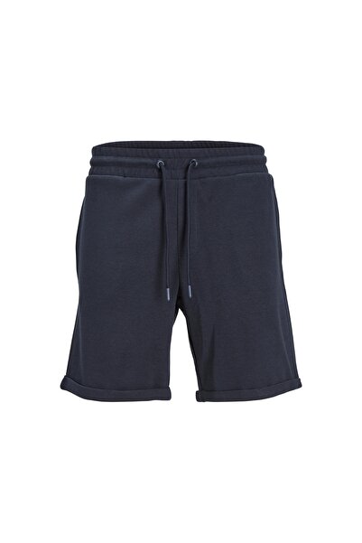 Jack & Jones Comfort Fit Lacivert Erkek Sweat Şort JPSTSMART SWEAT SHORTS AM