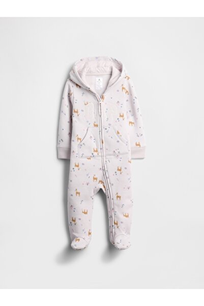 GAP Bebek Açık Lila Logo Desenli Tulum