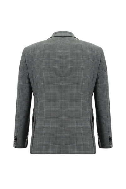 Kiğılı Slim Fit Dar Kesim Klasik Ekose Takım Elbise