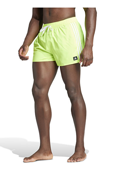 adidas IS2054 3S Yeşil Erkek Normal Kalıp Mayo