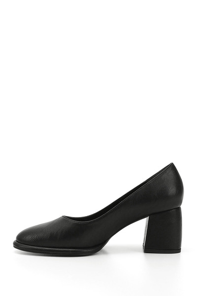 GÖNDERİ(R) Women's Black Medium Thick Platform Heeled Shoes