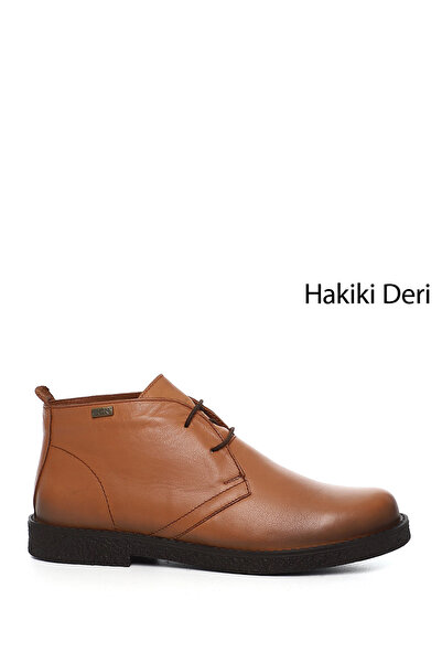 GÖNDERİ(R) Kadın / Kız Açık Taba Oxford Kalıp Kauçuk Taban Hakiki Deri Bot