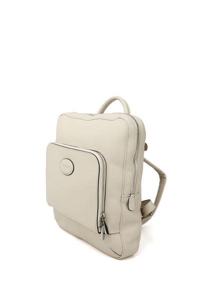 GÖNDERİ(R) Women's Beige Genuine Leather Handbag and Backpack