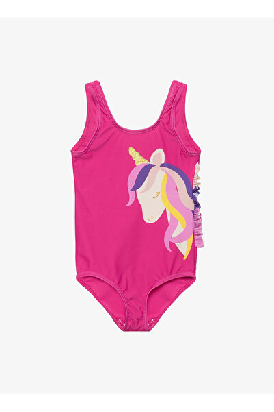 name ıt Name İt Pembe Kız Çocuk Mayo NMFZELLA SWIMSUIT