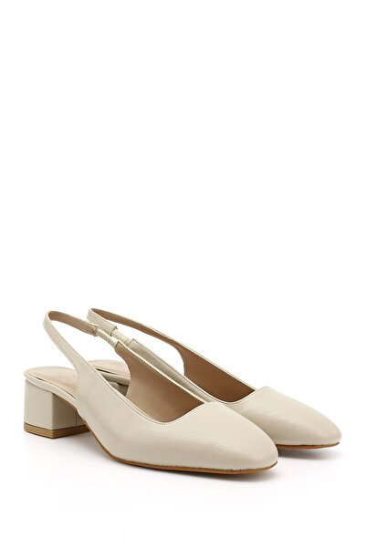 GÖNDERİ(R) Women / Girls Skin Short Thick Heeled Slingback Shoes
