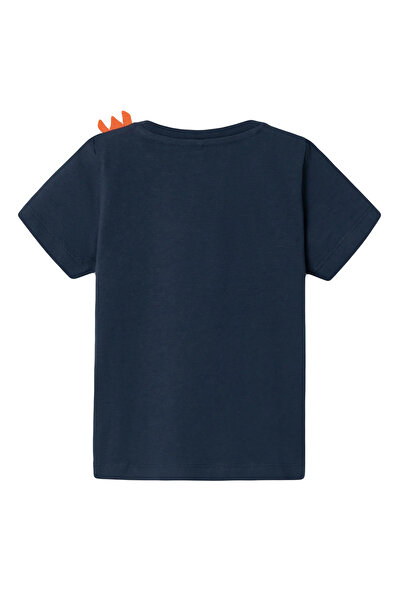 name ıt Темно-синя футболка для хлопчиків Name It Patterned GIGANTOSAURUS SS TOP VDE